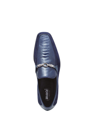 Mauri 4800 Priest Ostrich Leg / Suede / Calf-Skin Leather Horse-Bit Loafers (MA5259)-AmbrogioShoes