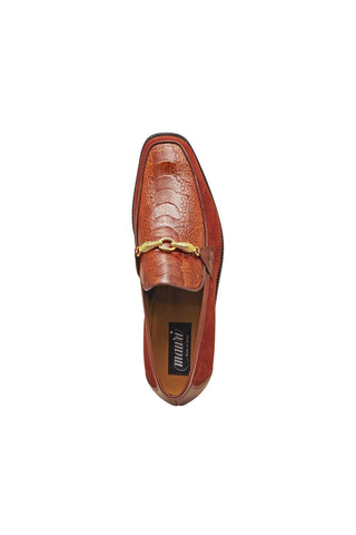 Mauri 4800 Priest Ostrich Leg / Suede / Leather Horse-Bit Loafers (MA5259)-AmbrogioShoes