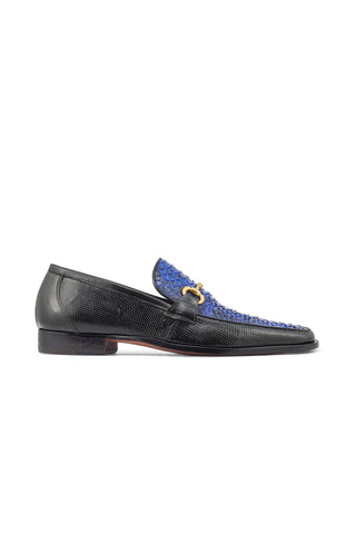 Mauri 4800/2 Priest Iguana & Python Skin Horse-Bit Loafers (MA5370)