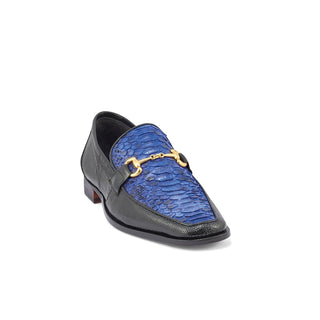 Mauri 4800/2 Priest Men's Shoes Exotic Iguana & Python Skin Horse-Bit Loafers (MA5370)-AmbrogioShoes