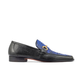 Mauri 4800/2 Priest Men's Shoes Exotic Iguana & Python Skin Horse-Bit Loafers (MA5370)-AmbrogioShoes