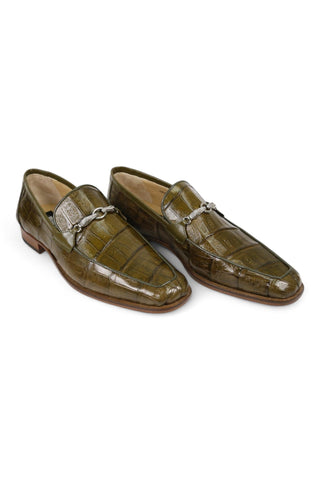 Mauri 4800/5 Crocodile Horsebit Loafers-AmbrogioShoes
