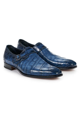 Mauri 4849 Body Alligator Single Monk-Strap (MA4802)-AmbrogioShoes