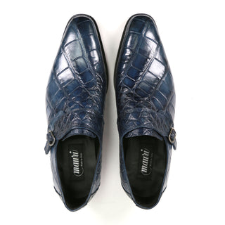 Mauri 4849 Men's Shoes Body Alligator Single Monk-Strap (MA4802) (Special Order)-AmbrogioShoes