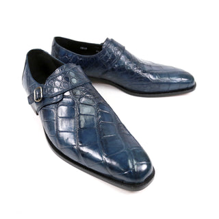 Mauri 4849 Men's Shoes Body Alligator Single Monk-Strap (MA4802) (Special Order)-AmbrogioShoes