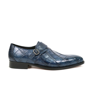 Mauri 4849 Men's Shoes Body Alligator Single Monk-Strap (MA4802) (Special Order)-AmbrogioShoes