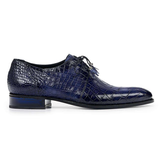 Mauri 4851 Rovere Men's Shoes Exotic Alligator Skin Derby (MA4803) (Special Order)-AmbrogioShoes