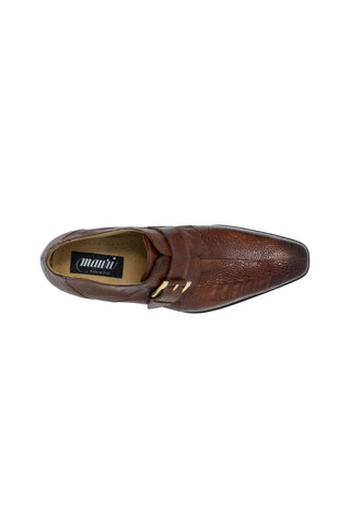 Mauri 4853-2 Cardinal Gold Exotic Ostrich Monk-Straps Loafers (MA5112)-AmbrogioShoes