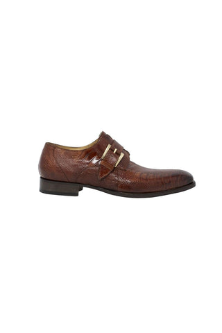 Mauri 4853-2 Cardinal Gold Ostrich Monk-Straps Loafers (MA5112)-AmbrogioShoes