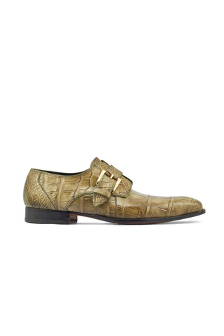 Mauri 4853 Deacon Alligator Skin Monk-Straps (MA5384)
