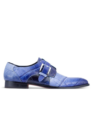 Mauri 4853 Deacon Exotic Alligator Skin Monk-Straps (MA5384)-AmbrogioShoes
