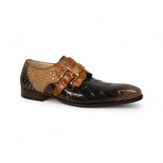 Mauri 4853 Deacon Exotic Alligator Skin Monk-Straps (MA5384)-AmbrogioShoes