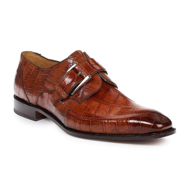 Mauri Shoes Exotic Skin Men's Acacia Gold Burnished Alligator Body Loafers 4853(MA4804)-AmbrogioShoes