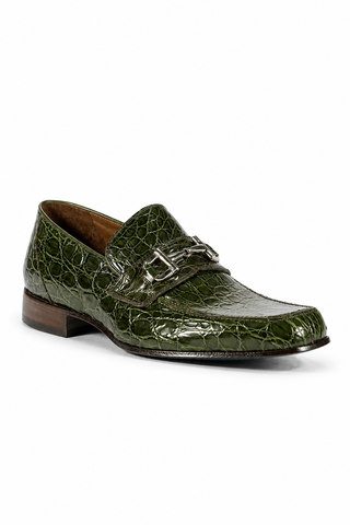 Mauri 4885 Flanks Crocodile Horse-Bit Loafers (MAO1028)-AmbrogioShoes