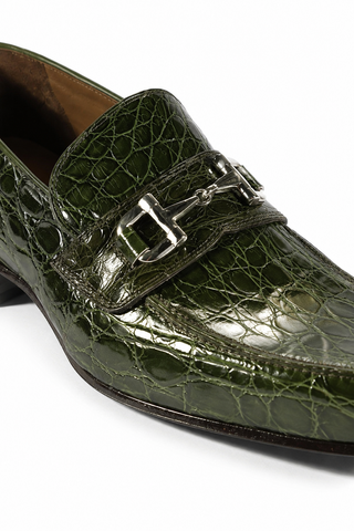 Mauri 4885 Flanks Crocodile Horse-Bit Loafers (MAO1028)-AmbrogioShoes