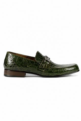 Mauri 4885 Flanks Crocodile Horse-Bit Loafers (MAO1028)