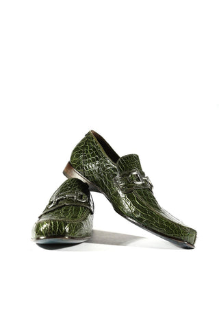 Mauri 4885 Flanks Exotic Crocodile Skin Horse-Bit Loafers (MAO1028)-AmbrogioShoes
