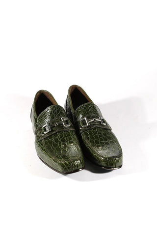 Mauri 4885 Flanks Exotic Crocodile Skin Horse-Bit Loafers (MAO1028)-AmbrogioShoes