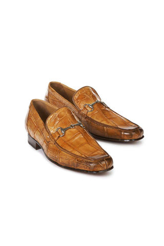 Mauri 4894 Matrix Cestnut Brown Body Alligator Loafers (MA5004)-AmbrogioShoes