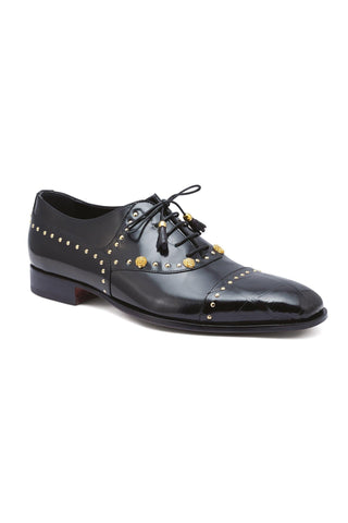 Mauri 4901 Vegas Exotic Alligator Skin & Calf-Skin Leather Oxfords (MA5311)-AmbrogioShoes