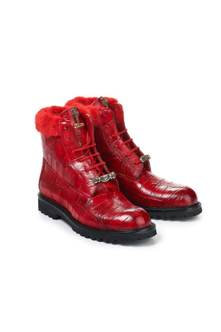 Mauri 4902 Exotic Alligator & Crocodile Skin Boots (MA5013)-AmbrogioShoes