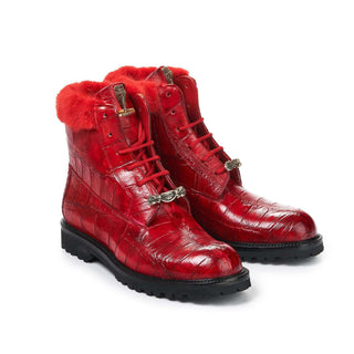 Mauri 4902 Exotic Alligator & Crocodile Skin Boots (MA5013)(Made to Order)-AmbrogioShoes