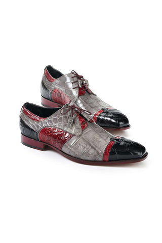 Mauri 4921 Stephen Exotic Alligator Skin Derby (MA5010)-AmbrogioShoes