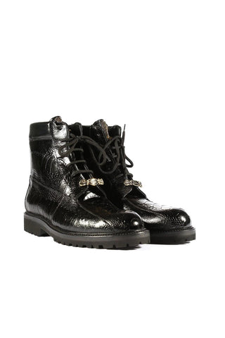 Mauri 4949 Hawk Ostrich Boots (MA5273)-AmbrogioShoes