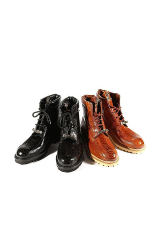 Mauri 4949 Hawk Ostrich Skin Boots (MA5273)