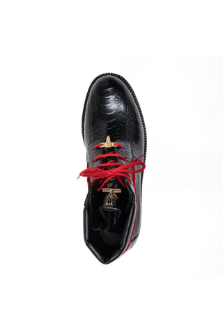 Mauri 4949/4 Hawk Exotic Ostrich Skin / Velvet / Calf-Skin Leather Boot (MA5688)-AmbrogioShoes