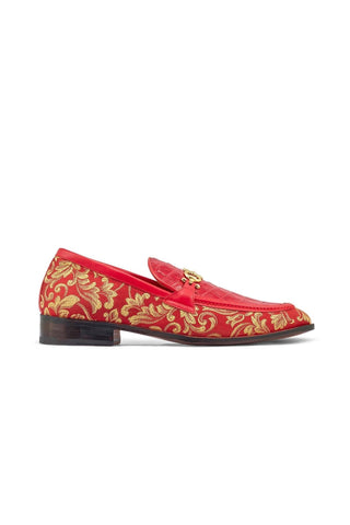 Mauri 4954 Wealth Alligator Skin / Gobelins Fabric / Leather Horsebit Loafers (MA5363)