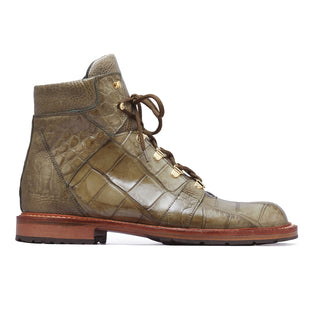 Mauri 4963 Pathfinder Exotic Alligator & Ostrich Skin Boots (MA5274)(Special Order)-AmbrogioShoes