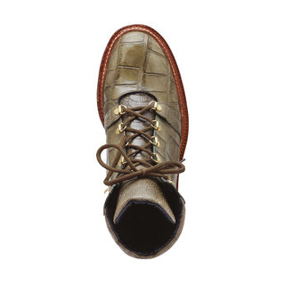 Mauri 4963 Pathfinder Men's Shoes Exotic Alligator & Ostrich Skin Boots (MA5274)(Special Order)-AmbrogioShoes