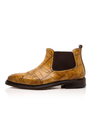 Mauri 4964/1 Exotic Alligator Chelsea Boots (MA5635) (Made to Order)-AmbrogioShoes