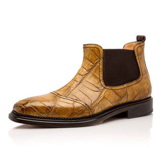 Mauri 4964/1 Men's Shoes Exotic Alligator Chelsea Boots (MA5635) (Special Order)-AmbrogioShoes