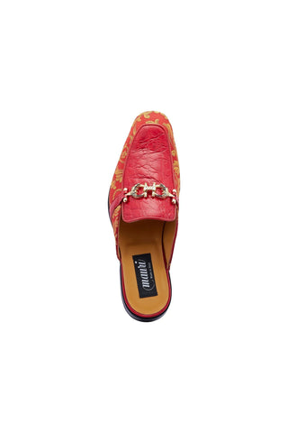 Mauri 4976 Bermuda Exotic Alligator Skin & Gobelins Fabric Horsebit Mules (MA5442)-AmbrogioShoes