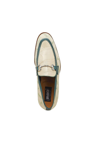 Mauri 4983 Bahamas Exotic Alligator Skin / Fabric / Calf-Skin Leather Horse-Bit Loafers (MA5302)-AmbrogioShoes