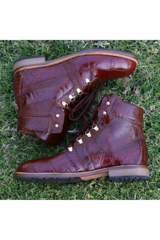 Mauri 4986 Tracker Exotic Alligator / Ostrich Leg Boots (MA5380)-AmbrogioShoes