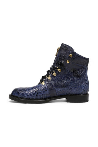 Mauri 4986 Tracker Exotic Alligator / Ostrich Leg Boots (MA5380)-AmbrogioShoes