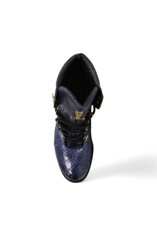 Mauri 4986 Tracker Exotic Alligator / Ostrich Leg Boots (MA5380)-AmbrogioShoes