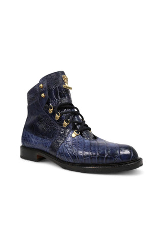 Mauri 4986 Tracker Exotic Alligator / Ostrich Leg Boots (MA5380)-AmbrogioShoes