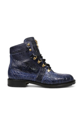 Mauri 4986 Tracker Exotic Alligator / Ostrich Leg Boots (MA5380)-AmbrogioShoes