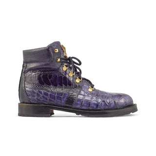 Mauri 4986 Tracker Exotic Alligator / Ostrich Leg Boots (MA5380)(Made to Order)-AmbrogioShoes