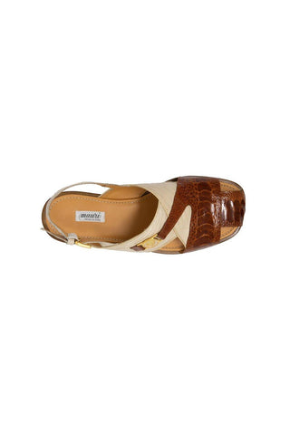 Mauri 5076 Romano Ostrich & Lizard Sandal-AmbrogioShoes