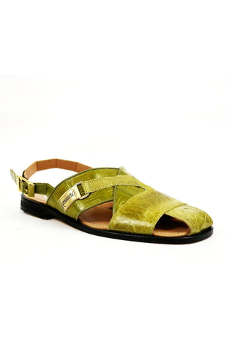 Mauri 5113 Thor Exotic Crocodile Skin & Ostrich Skin Sandals (MA5307)-AmbrogioShoes