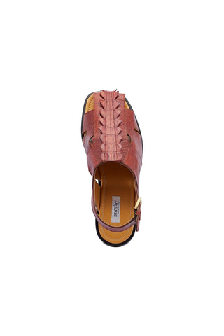Mauri 5133 Mayhem Gold Hornback / Ostrich Leg Eyes Sandals (MA5437)-AmbrogioShoes