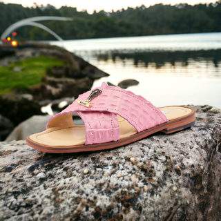 Mauri 5134 Coral Men's Shoes Exotic Hornback Sandals (MA5515)-AmbrogioShoes