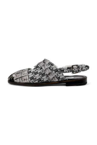 Mauri 5171/1 Exotic Hornback & Fabric Slip-On Sandal (MA5666)-AmbrogioShoes
