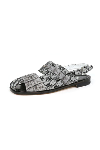 Mauri 5171/1 Hornback & Fabric Slip-On Sandal