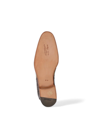 Mauri 53124 Exotic Alligator Skin / Fabric Glitter / Crocodile Skin Oxfords (MA4654)-AmbrogioShoes